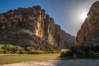 USA, Texas, Big Bend National Park. Landscape with Rio Grande River and Santa Elena Canyon. Art Print